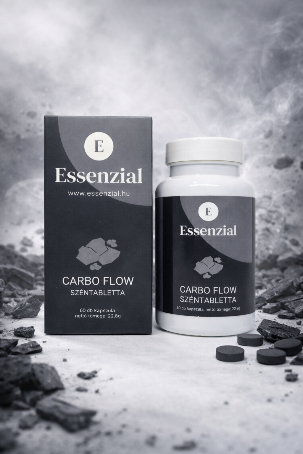 Essenzial CarboFlow  Természetes aktív szén kapszula